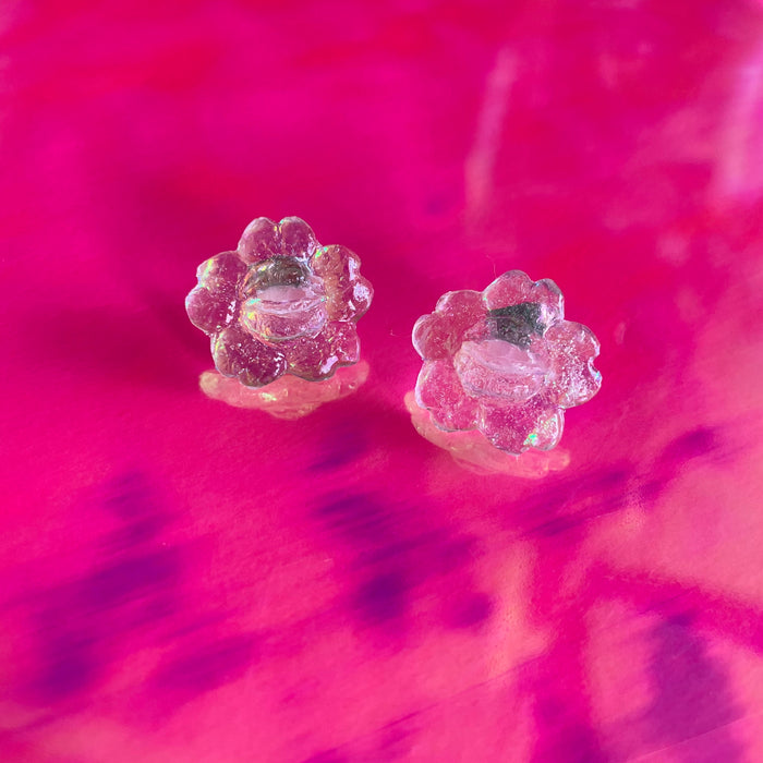 Earrings (Small, Iridescent Blossom)