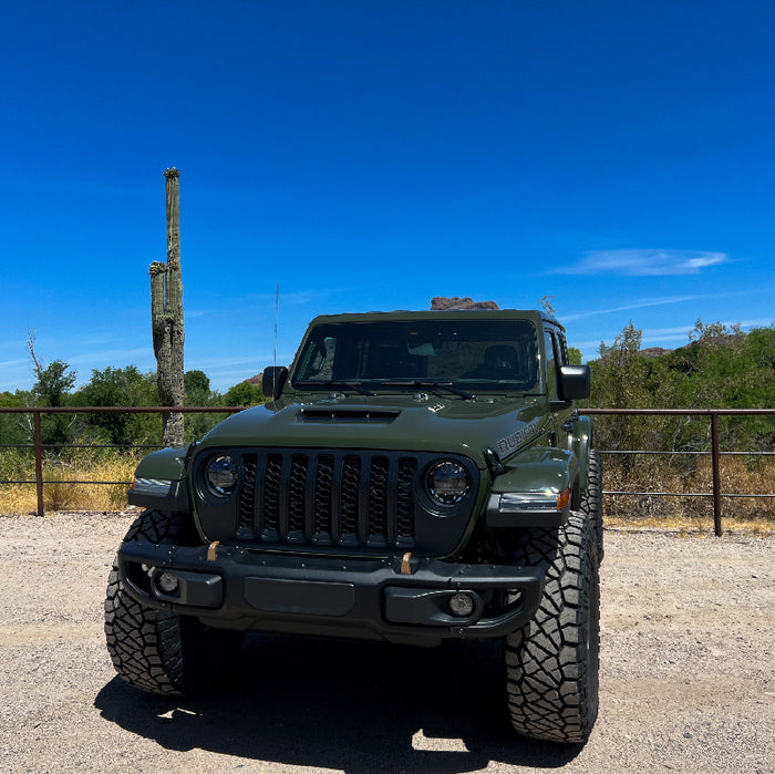 Jeep JL JT Fog Mounts - 3 piece Steel Bumper