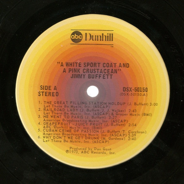 Jimmy Buffett - A White Sport Coat And A Pink Crustacean (LP) [US] 1975 RP