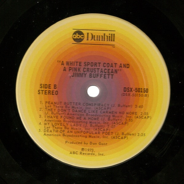 Jimmy Buffett - A White Sport Coat And A Pink Crustacean (LP) [US] 1975 RP