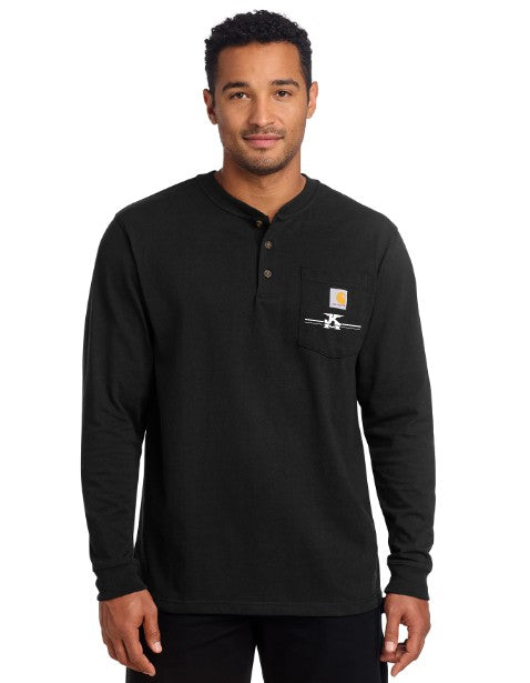 JK Meadow Ranch Carhartt® Long Sleeve Henley T-Shirt