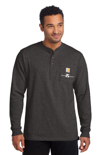 JK Meadow Ranch Carhartt® Long Sleeve Henley T-Shirt