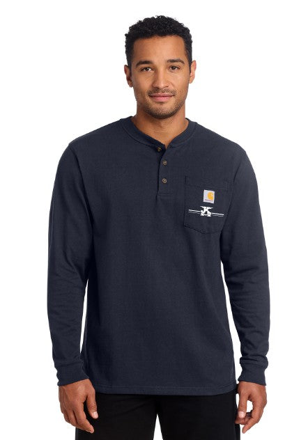 JK Meadow Ranch Carhartt® Long Sleeve Henley T-Shirt