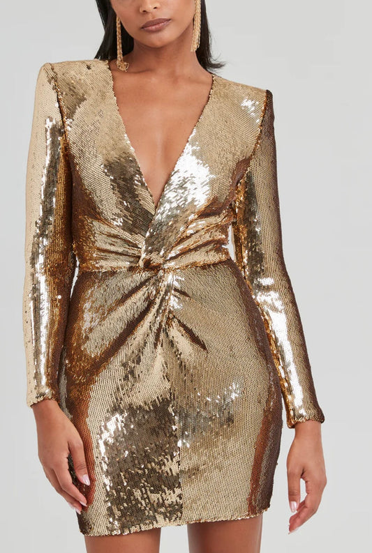 Jodie Gold Dress