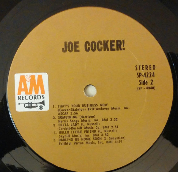 Joe Cocker - Joe Cocker! (LP) [US] 1st