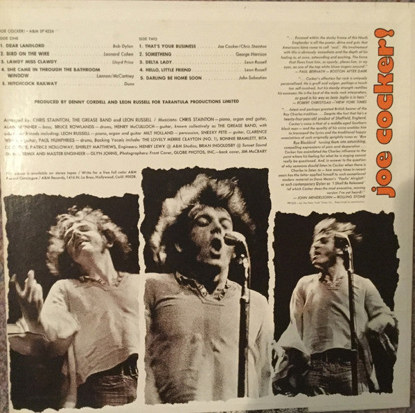 Joe Cocker - Joe Cocker! (LP) [US] 1st