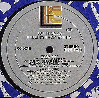 Joe Thomas - Feelin's From Within (1977 RE)