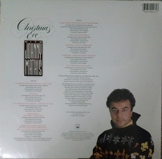 Johnny Mathis - Christmas Eve With Johnny Mathis (LP) [US] 1st (Near Mint (NM or M-))