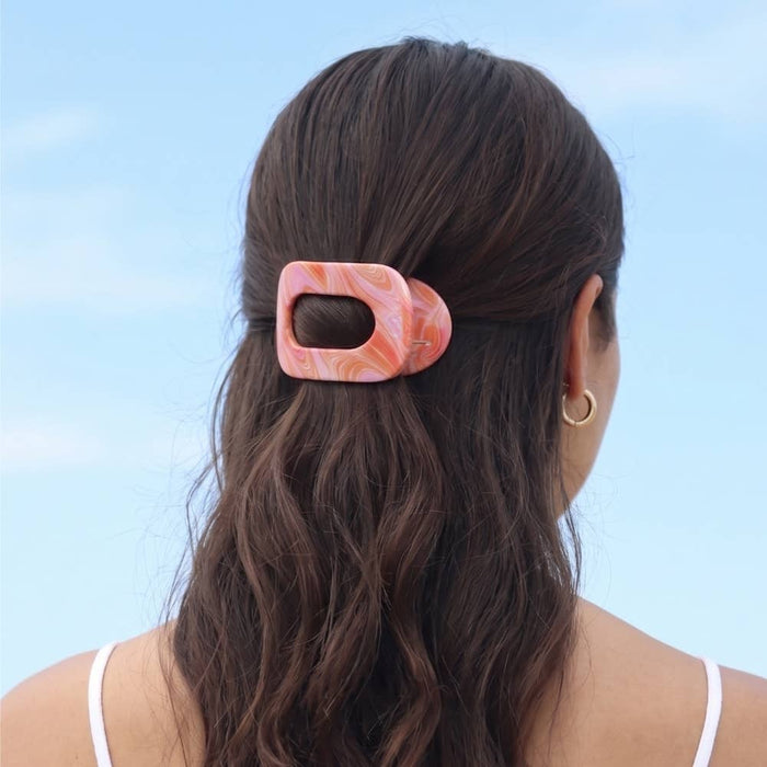 Just Keep Swimming | Small | Flat Round Hair Clip