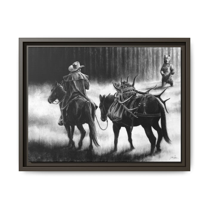 "Just Passin' Through" Framed Canvas