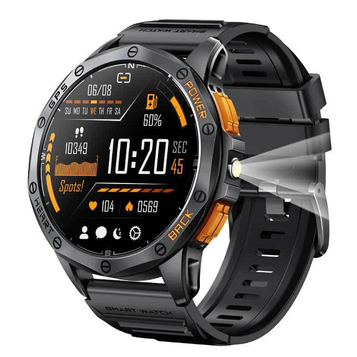 K67 Calling Compass AMOLED Smart Watch with Bluetooth Calling, Heart Rate Monitoring & IP68 Waterproof - Allen-Fitness