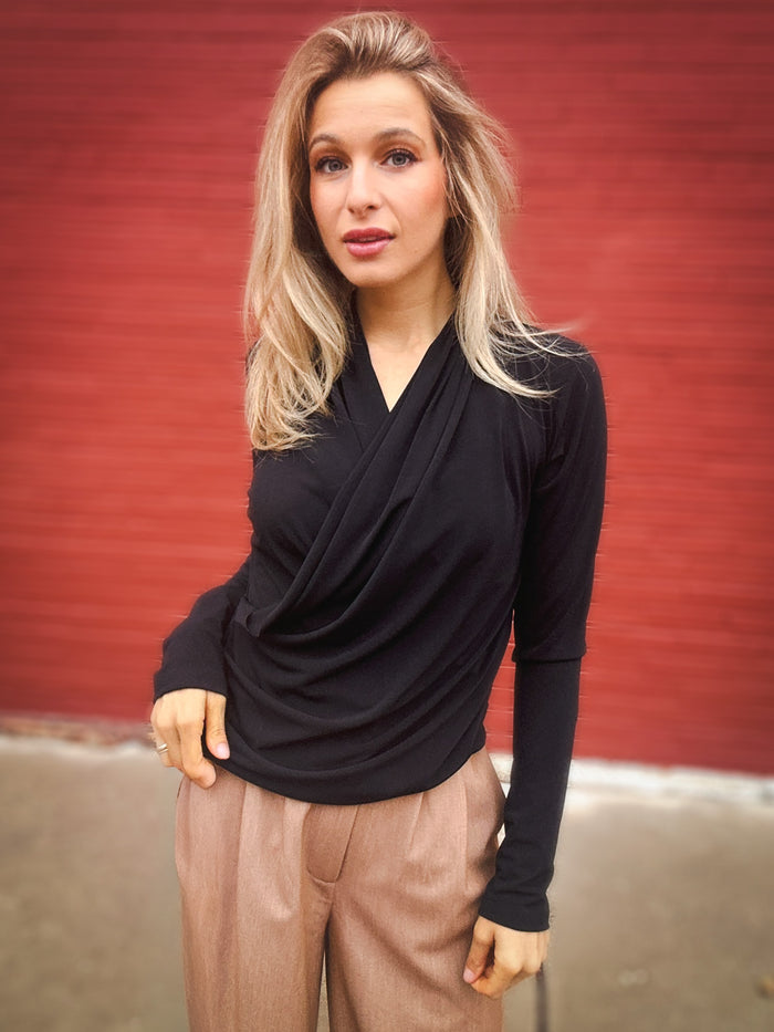 Karen Kane Cross My Heart Top