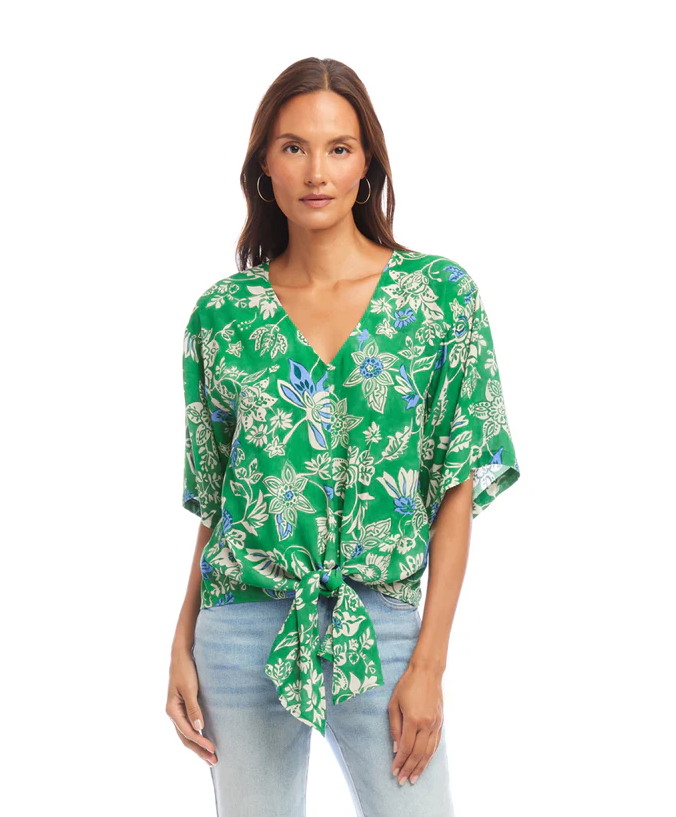 Karen Kane Knotted + Noticed Blouse