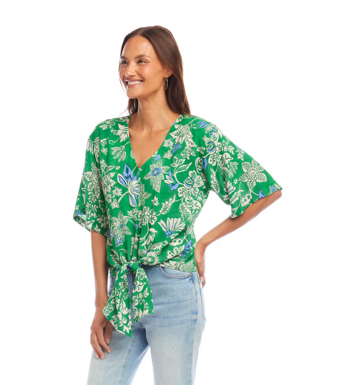 Karen Kane Knotted + Noticed Blouse