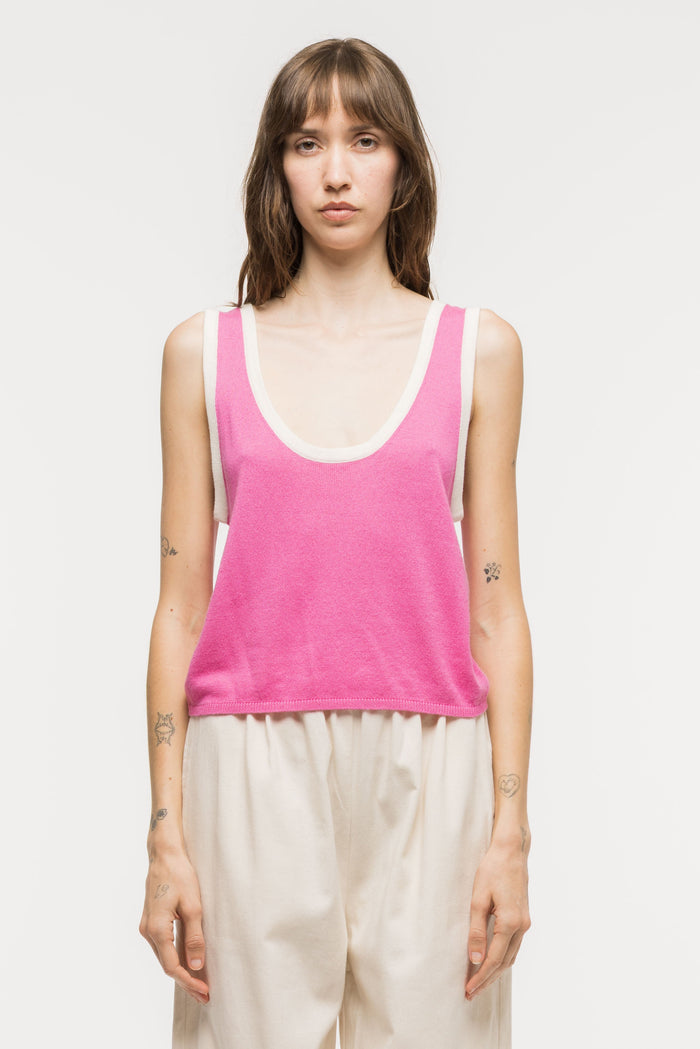 Toit Volant - Kaya Knit Tank Top - Fuchsia -