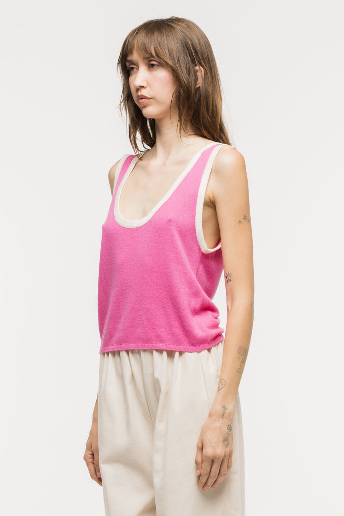 Toit Volant - Kaya Knit Tank Top - Fuchsia -