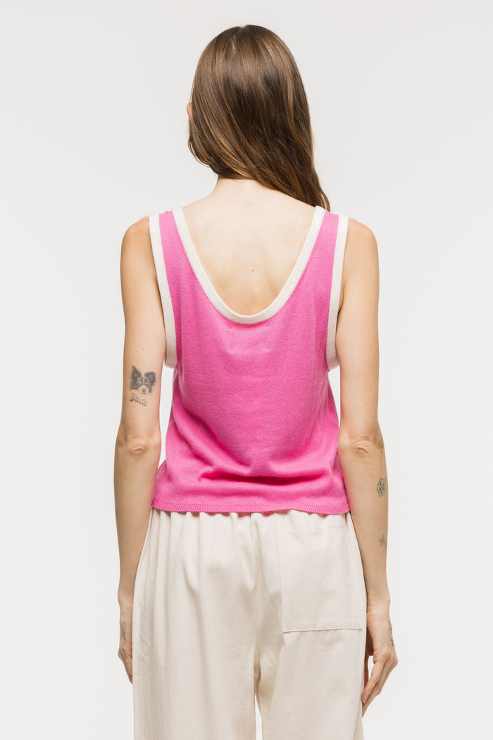 Toit Volant - Kaya Knit Tank Top - Fuchsia -