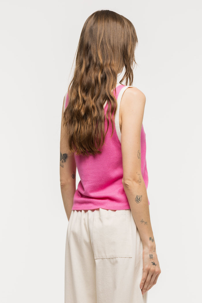 Toit Volant - Kaya Knit Tank Top - Fuchsia -