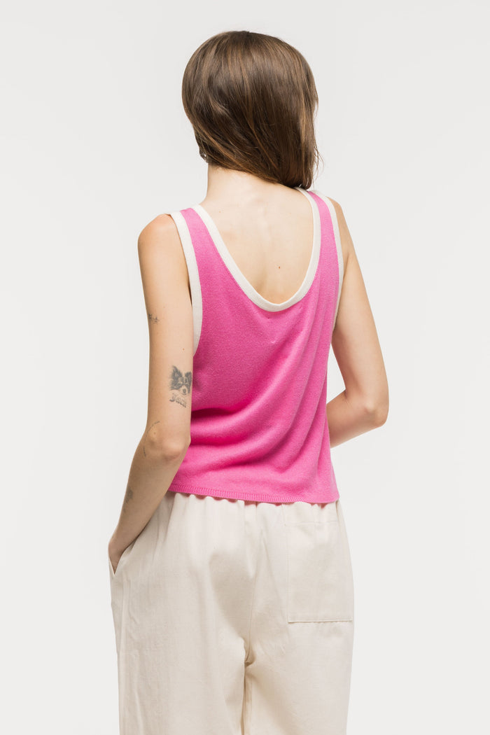 Toit Volant - Kaya Knit Tank Top - Fuchsia -