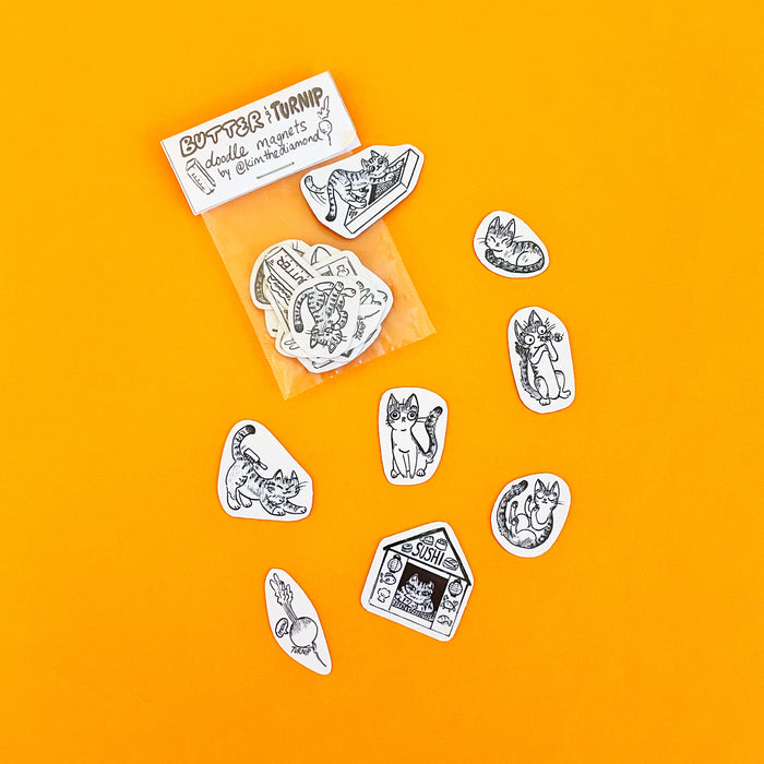 Kim Sandara: Butter & Turnip Doodle Magnets