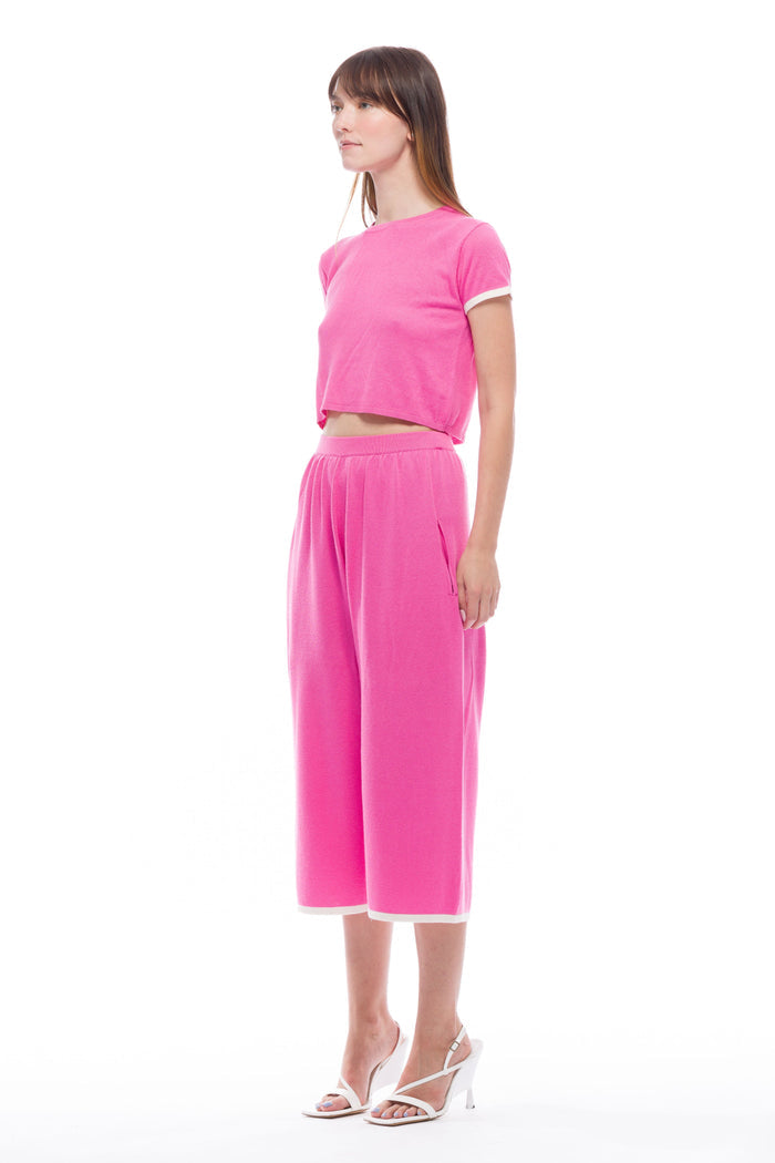 Toit Volant - Kira Knit Long Shorts - Fuchsia -