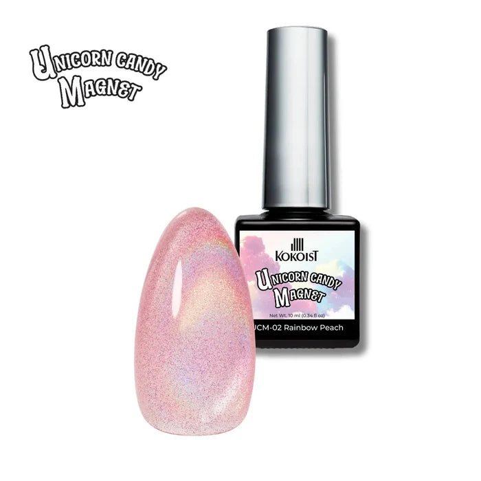 Kokoist UCM-02 Unicorn Candy Magnet, Rainbow Peach Magnet Gel KOKOIST