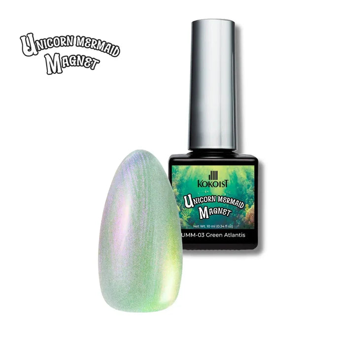 Kokoist UMM-03 Unicorn Mermaid Magnet, Green Atlantis Magnet Gel KOKOIST