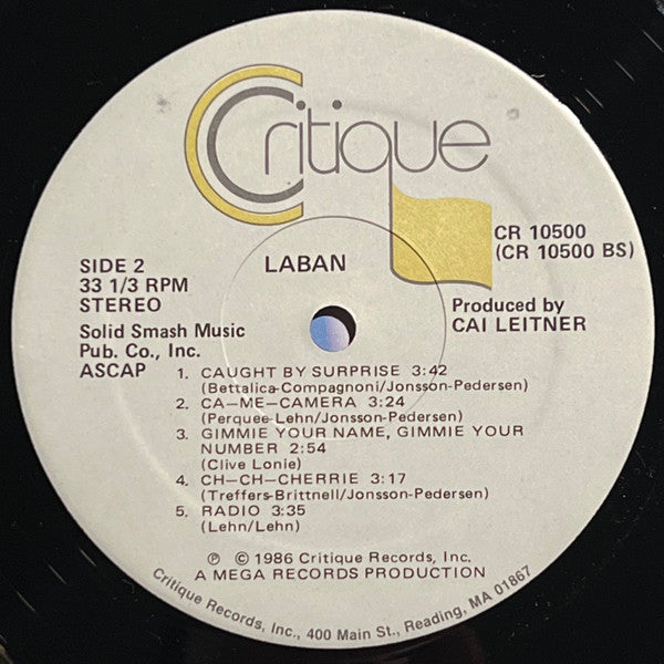Laban - Caught By Surprise (1985 US Press)