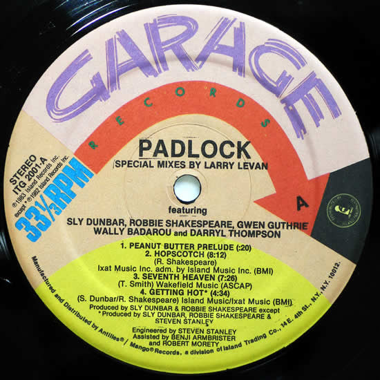 Larry Levan - Padlock (Special Mixes) (LP) [US] 1st
