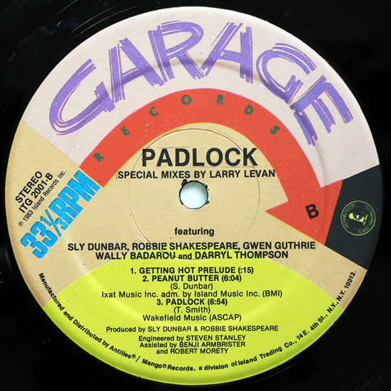 Larry Levan - Padlock (Special Mixes) (LP) [US] 1st