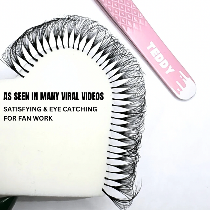 Lash Practice Heart Sponge 10 Pcs