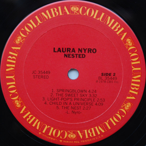 Laura Nyro - Nested (LP) [US] RP (Near Mint (NM or M-))