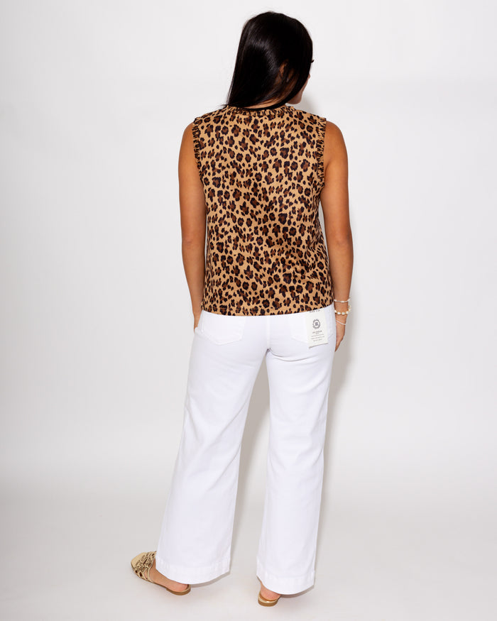 Leopard Luxe Smocked Tank