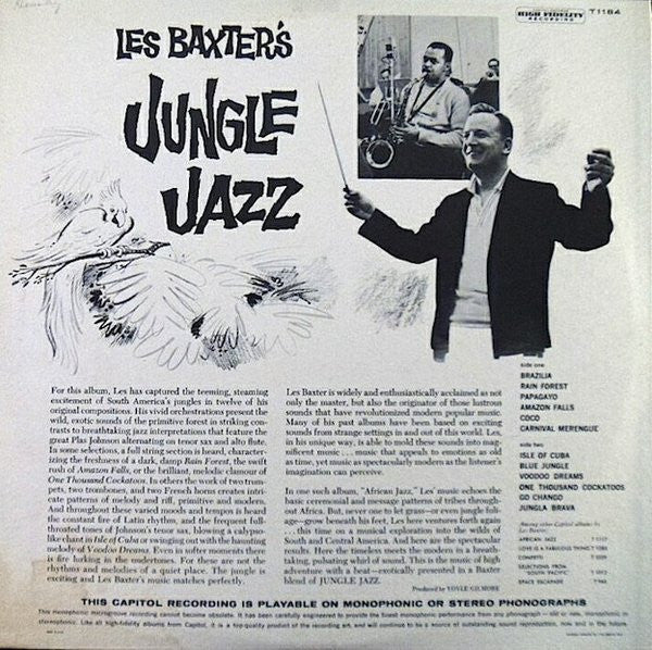 Les Baxter's "Jungle Jazz" Vintage Vinyl LP (1959 US MONO)