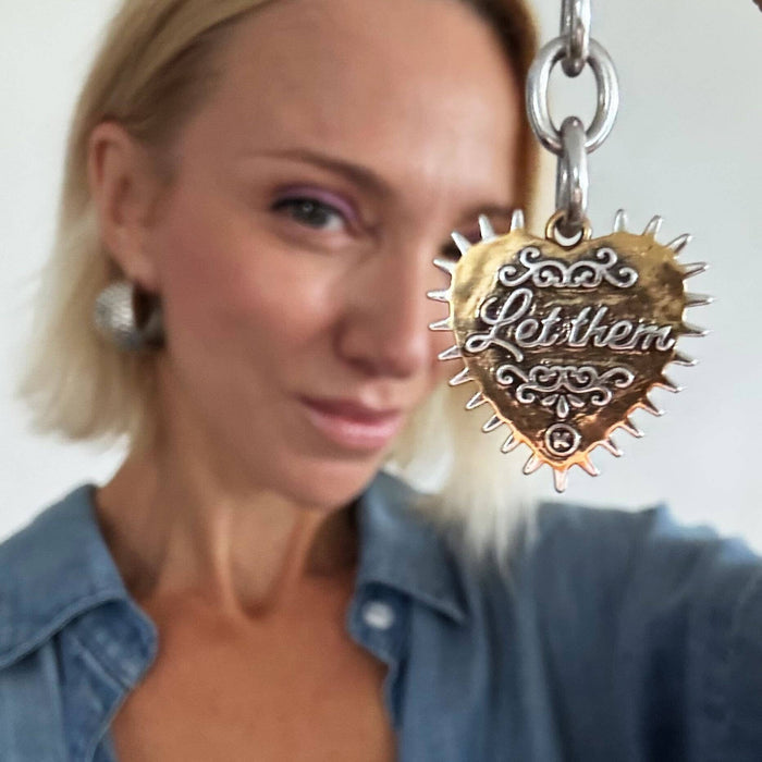 Let Them Heart Adjustable Choker Limited Edition Necklace