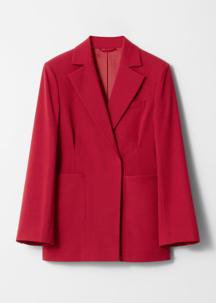 & Other Stories - Libby Wool Blazer - Red -