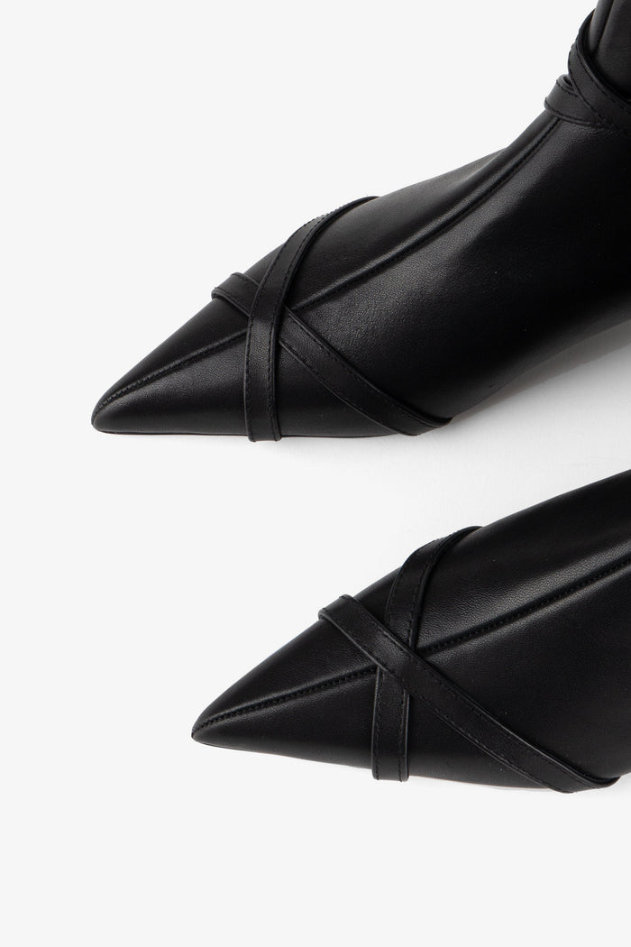 Intentionally Blank - Link Kitten Heel Buckled Ankle Boot -