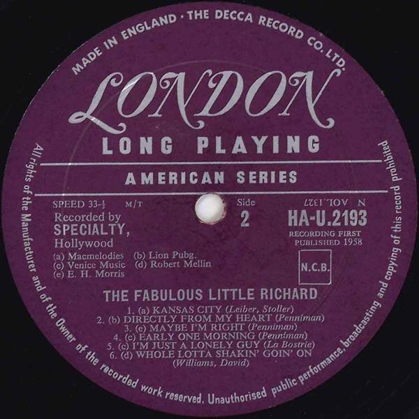 Little Richard - The Fabulous Little Richard (1958 MONO)