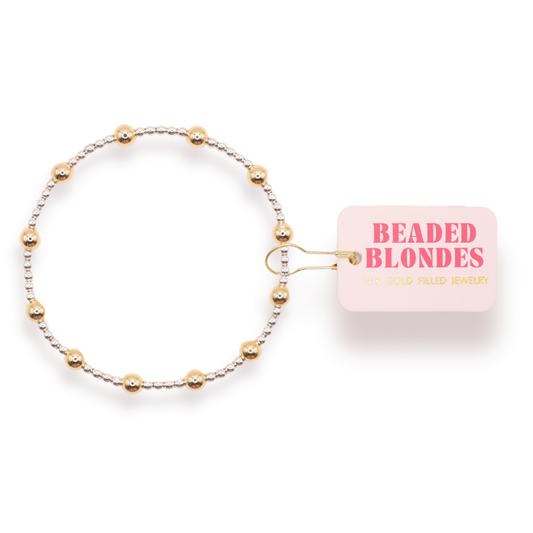 Lively Bracelet in Silver with Gold
