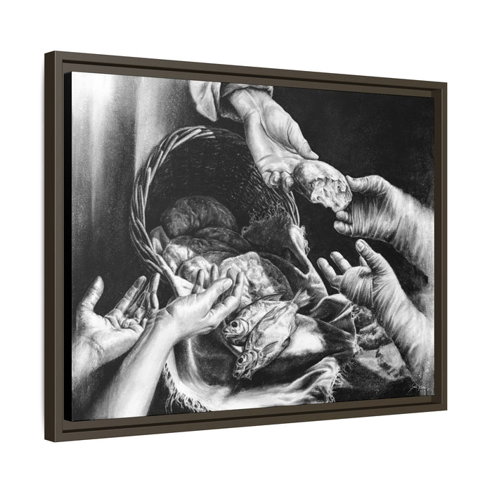 "Loaves and Fishes" Framed Canvas