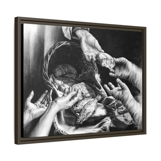 "Loaves and Fishes" Framed Canvas