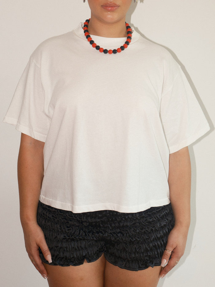 Lisa Says Gah - Lola Beaded Necklace - Red/Black -