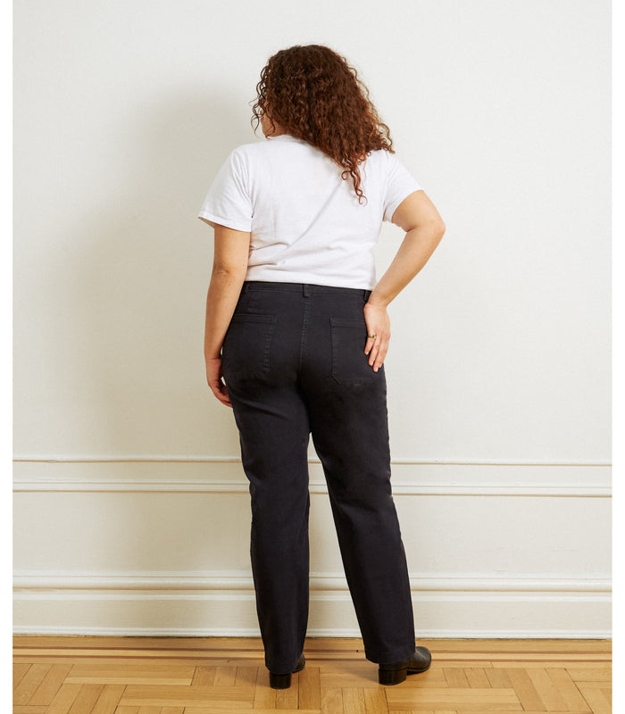 Long James Straight-Leg Work Pant - Black