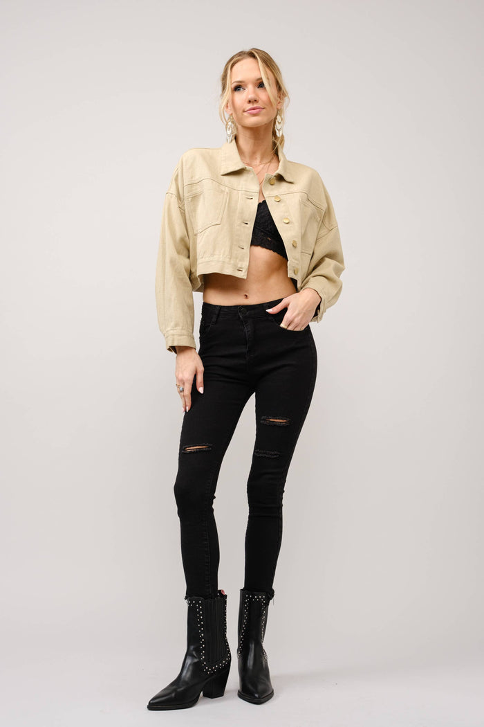 Long Live Cowgirls Patch  Denim Jacket