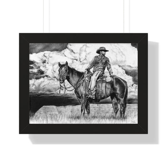 "Looking Back on the Path" Framed Paper Print