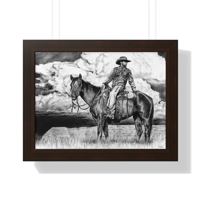 "Looking Back on the Path" Framed Paper Print