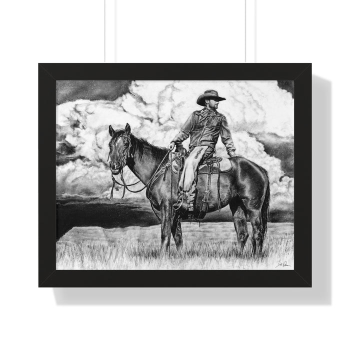 "Looking Back on the Path" Framed Paper Print