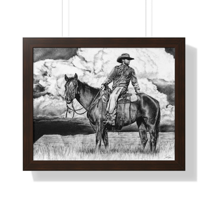 "Looking Back on the Path" Framed Paper Print