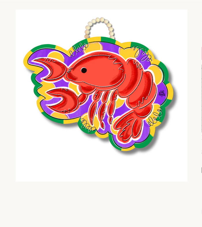 Louisiana Crawfish Door Hanger