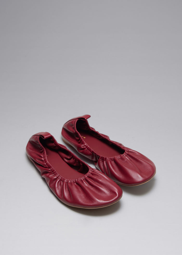 & Other Stories - Luna Nappa Ballerina - Red -